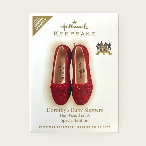 Hallmark Dorothy's Ruby Slippers Keepsake Ornament Wizard of Oz 2009 - Picture 1 of 6